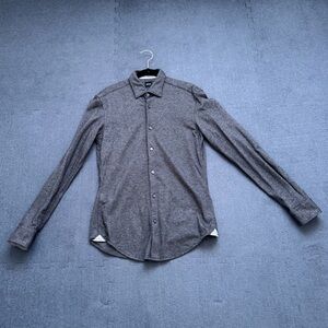 Hugo Boss Charcoal Slim Fit Casual Button-Down Shirt Small